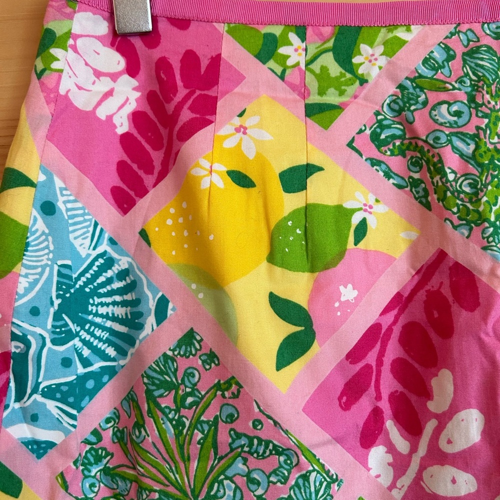 Lilly Pulitzer Patchwork Pattern Skirt - image 3